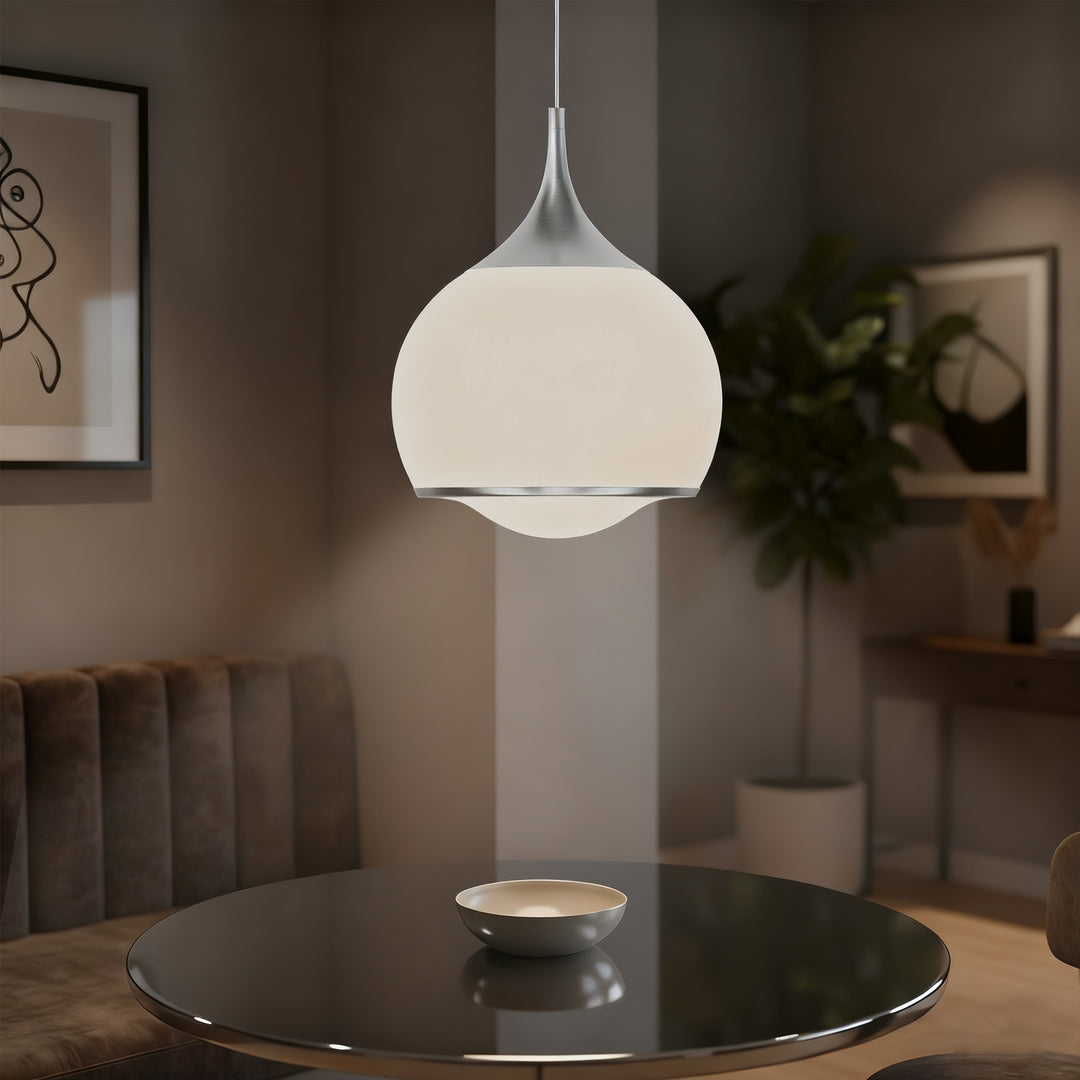 Nimbus 1-light Led Single Glass Pendant For Hallway/kitchen Island #MX21051