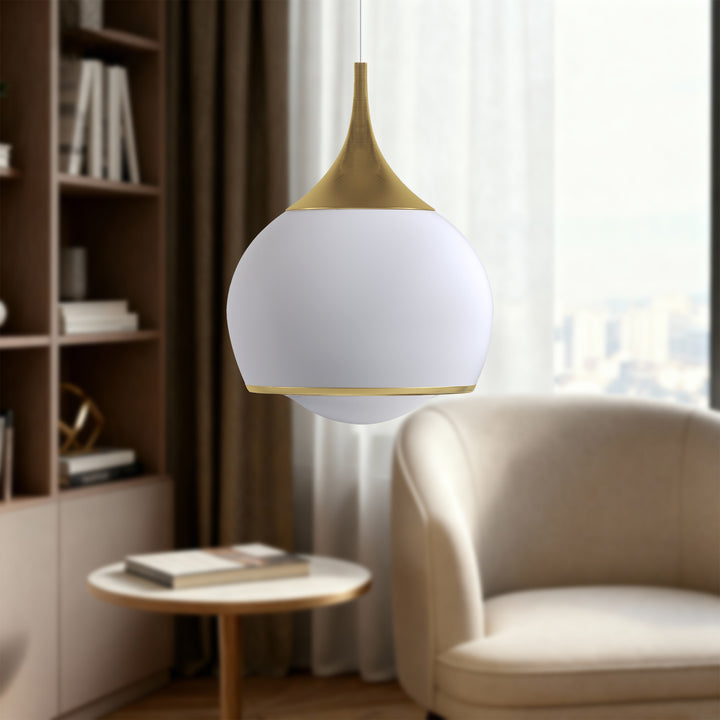 Nimbus 1-light Led Single Glass Pendant For Hallway/kitchen Island #MX21051