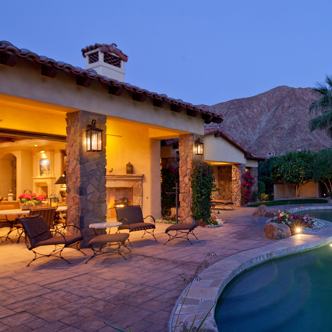 Radiance Glass Outdoor Wall Light with Dusk to Dawn #7042