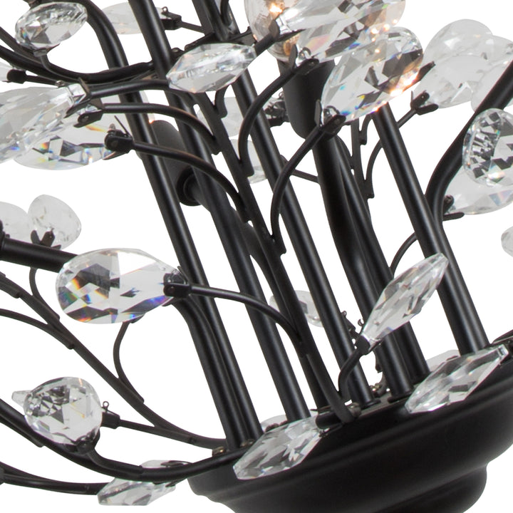 8 - Light Gorgeous Candle Chandelier #19171-8BK