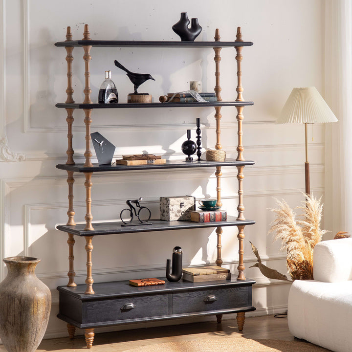 Blend Classic retro multi-layer display bookcase #MY24-A2750