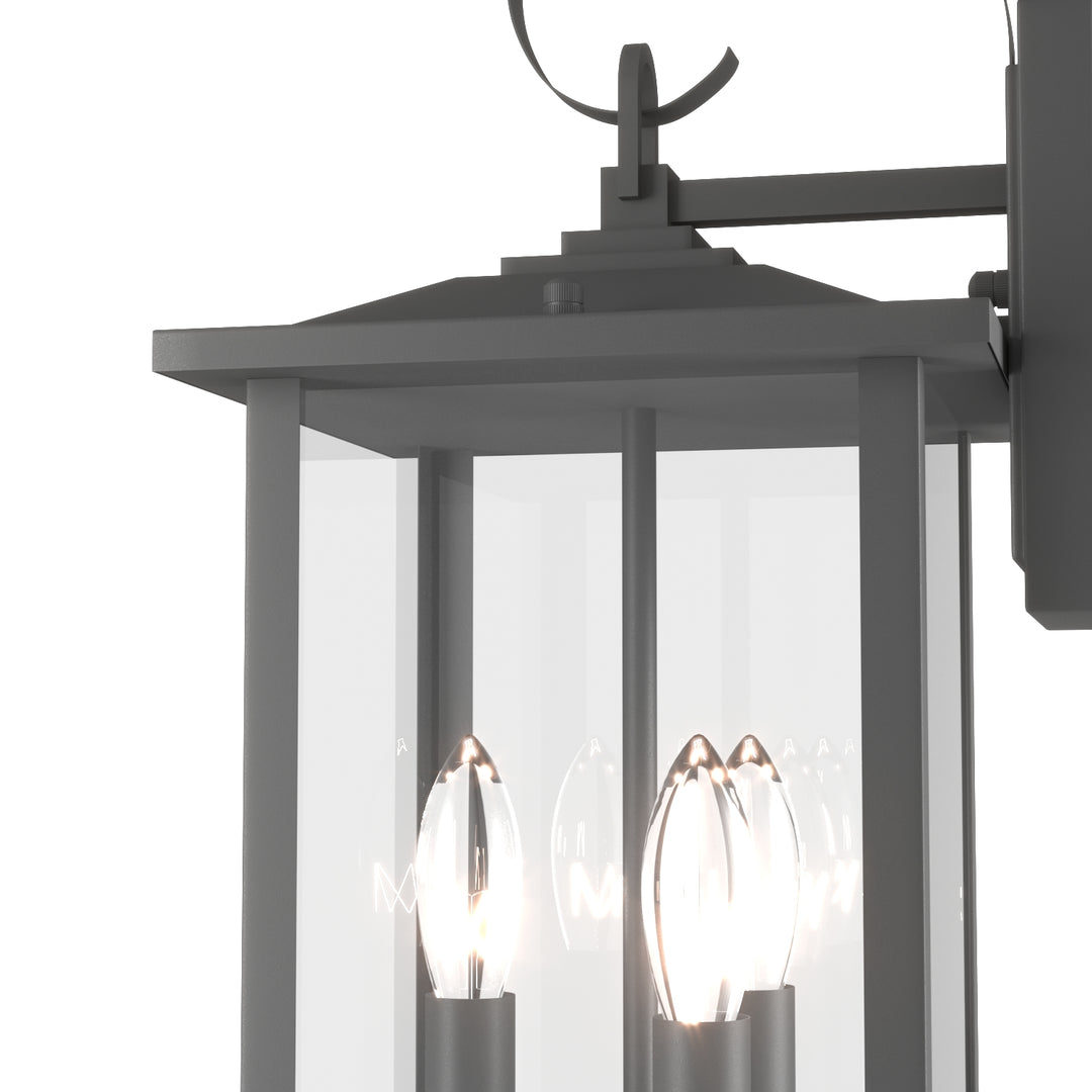 Maxax 3 - Bulb 19.88'' H Outdoor Wall Lantern with Dusk to Dawn