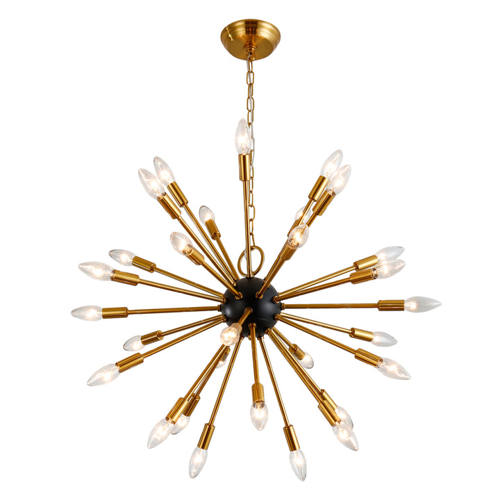 Maxax 30 - Light Sputnik Sphere&Modern Linear Chandelier #19145-30GD