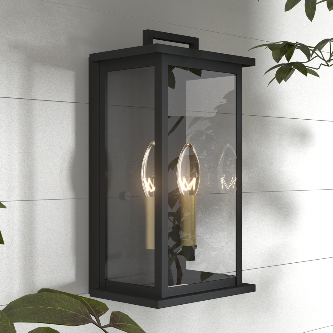 Maxax Dusk Till Dawn Outdoor Wall Light #MX7007-W2BK