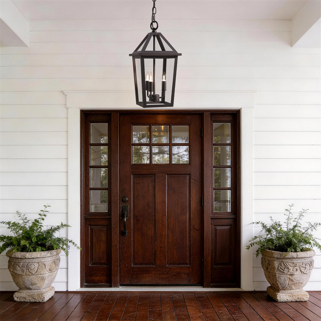 3 Light 16.4''H Iron Outdoor Hanging Lantern #7048