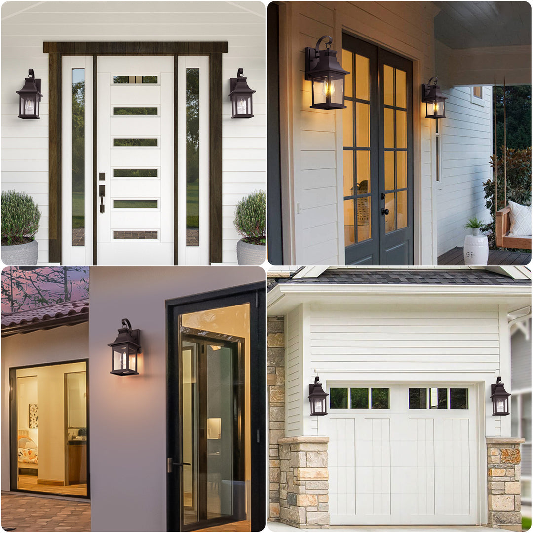 Solstice 1 - Light 19"H Aluminium Outdoor Wall Lantern With Dusk To Dawn And Motion Sensor #7059