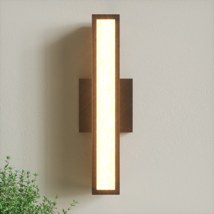 Solstice 1 - Light 15.4"H Led Aluminum Outdoor Wall Light (Set of 2) #7074