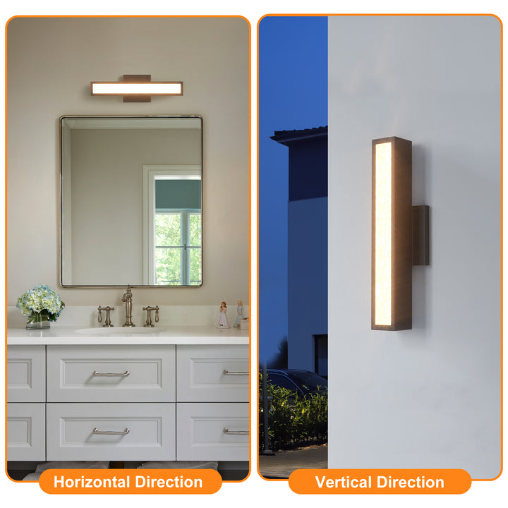 Solstice 1 - Light 15.4"H Led Aluminum Outdoor Wall Light (Set of 2) #7074