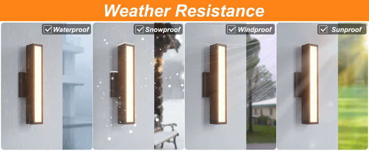 Solstice 1 - Light 15.4"H Led Aluminum Outdoor Wall Light (Set of 2) #7074
