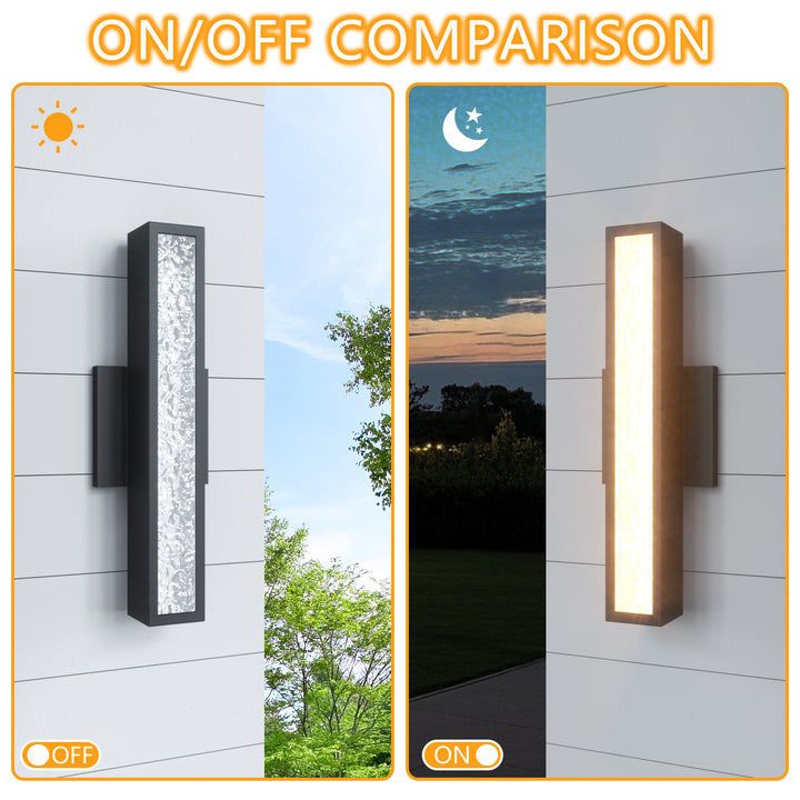Solstice 1 - Light 15.4"H Led Aluminum Outdoor Wall Light (Set of 2) #7074