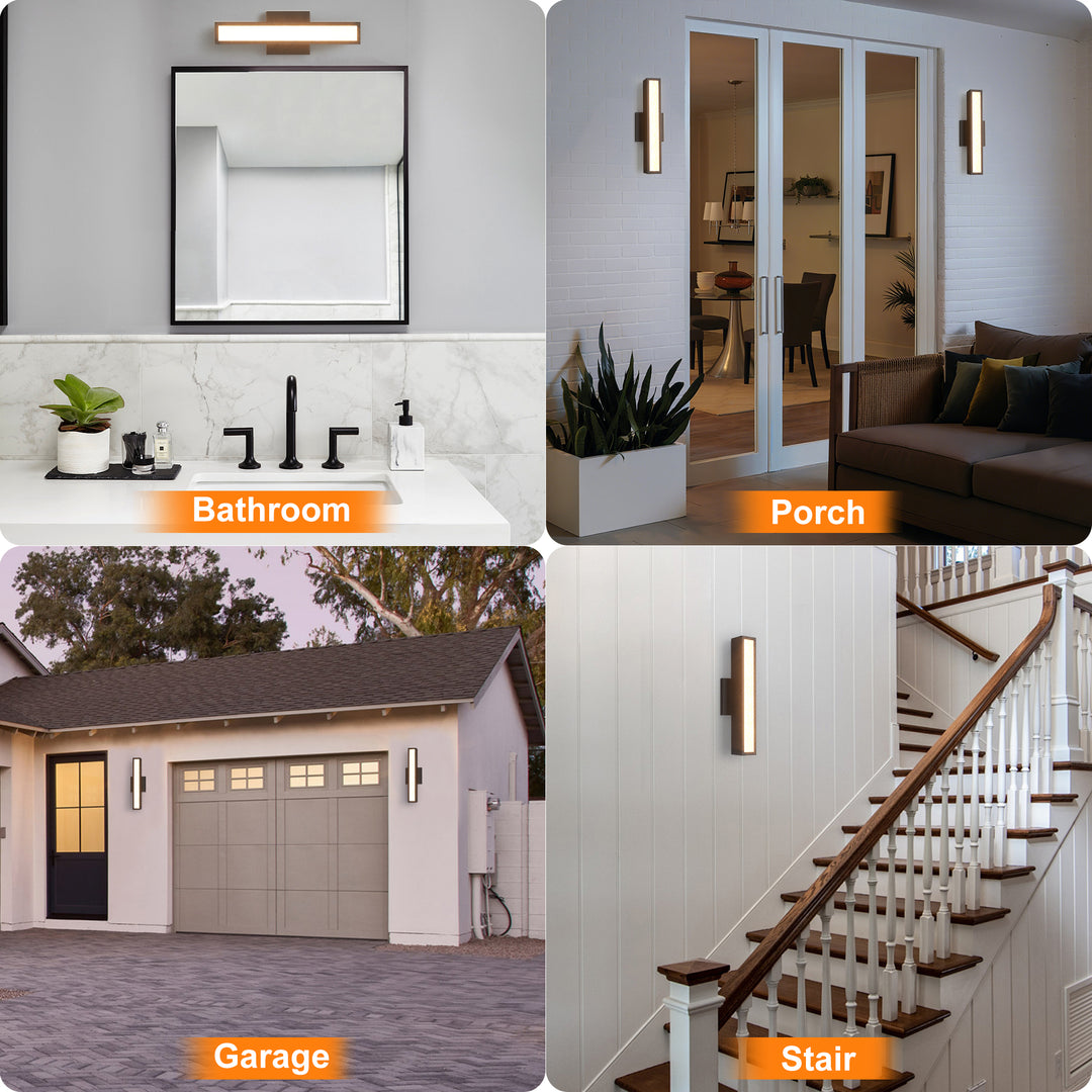 Solstice 1 - Light 15.4"H Led Aluminum Outdoor Wall Light (Set of 2) #7074