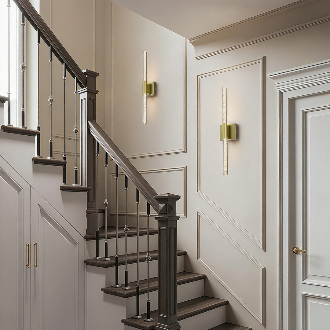 Glint 24''H Dimmable Led Outdoor Sconce With Tempered Glass #7082