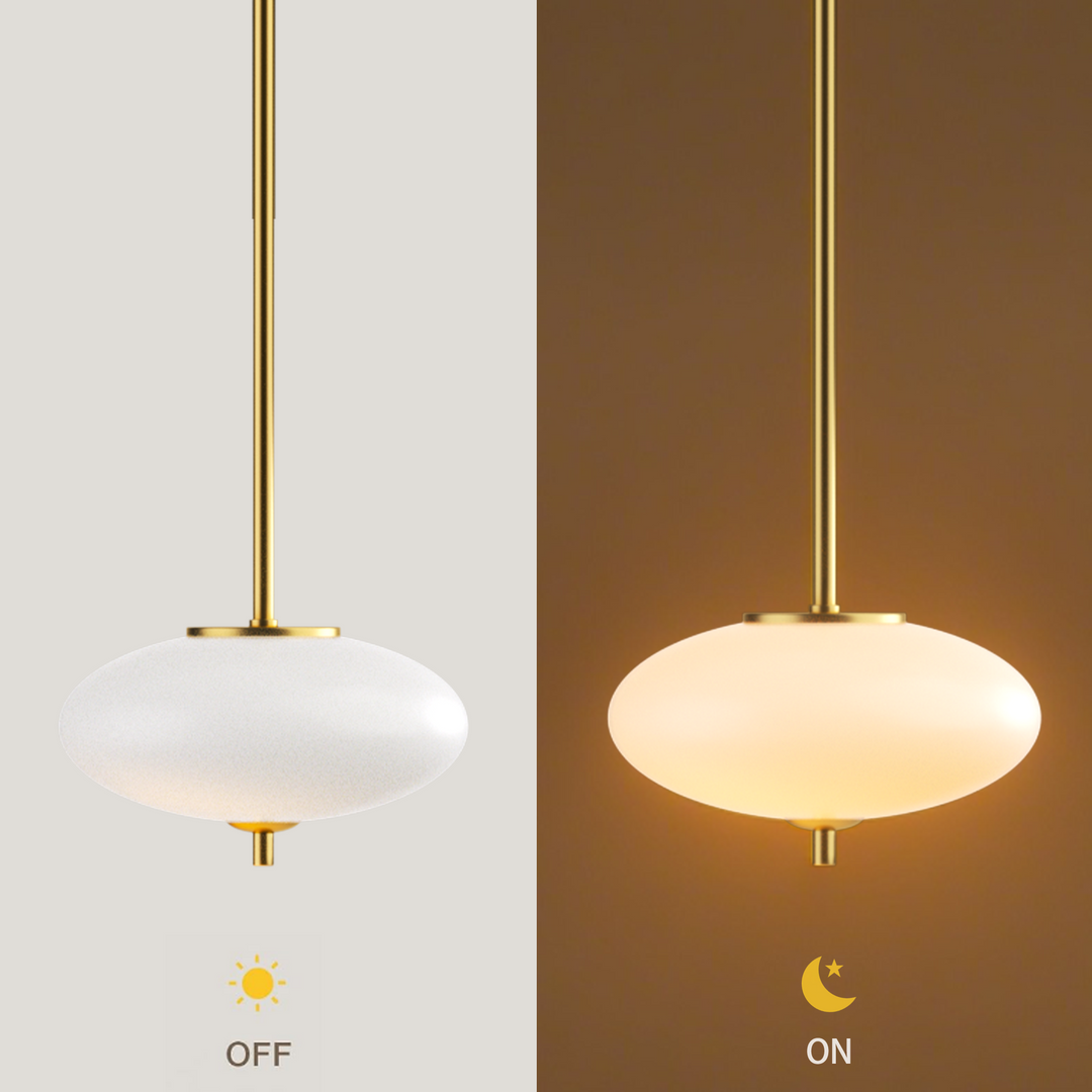 1 - Light Dimmable Modern Glass Led Pendant Light For Hallway/Kitchen Island #29018