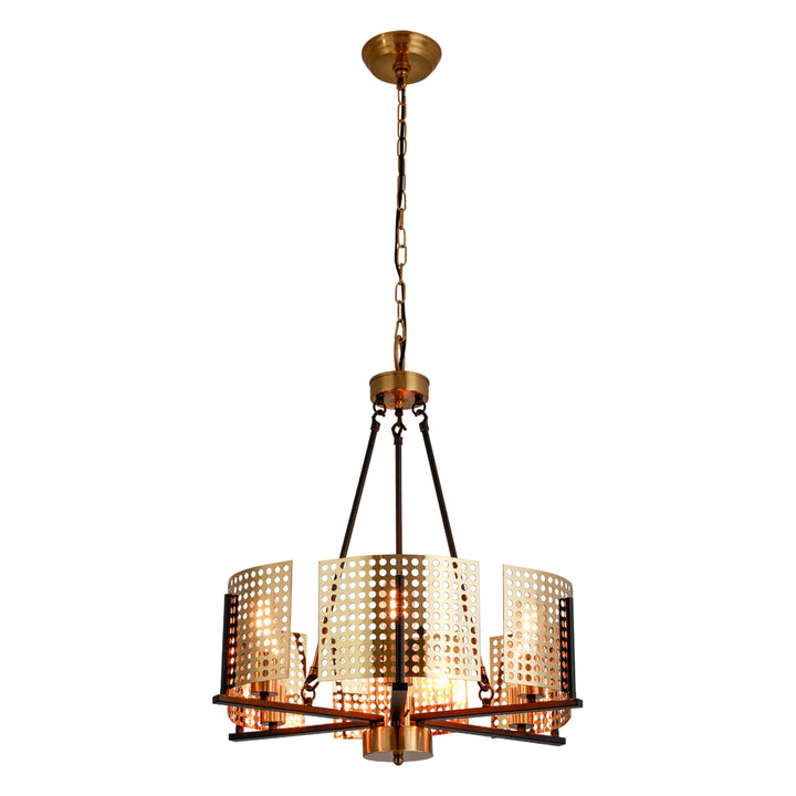 Zaza Designs 6 - Light Candle Style&Unique / Statement Drum Chandelier #MX19127