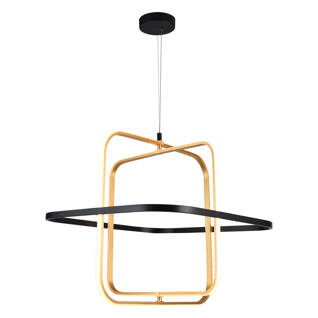 Maxax 3 - Light Modern Square Led Chandelier  #MX57632-BG-3P