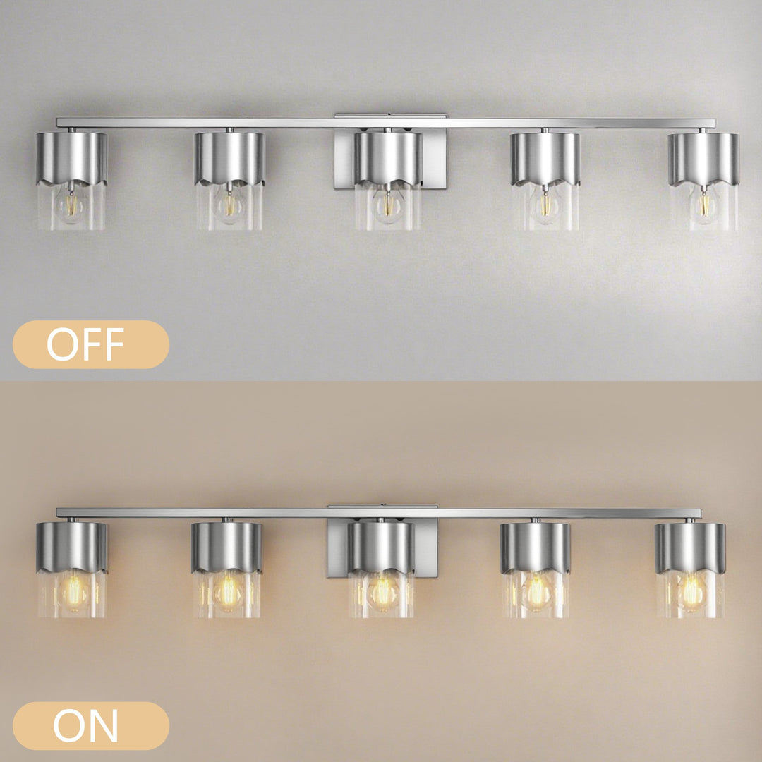 Lumin 3-light Dimmable Vanity Light With Scalloped Metal Shade