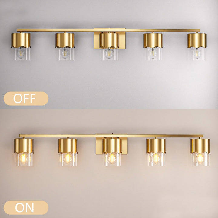 Lumin 3-light Dimmable Vanity Light With Scalloped Metal Shade