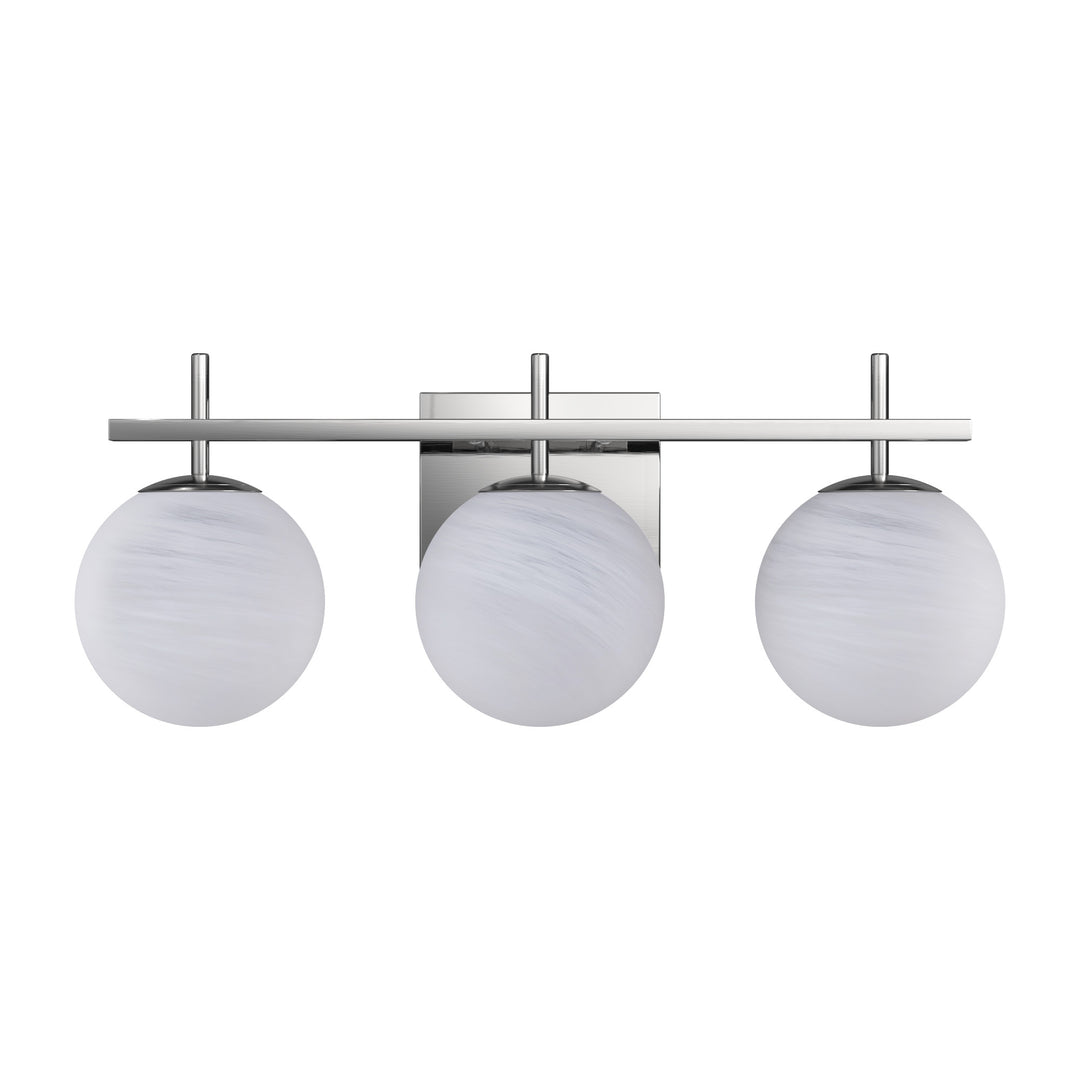 Nimbus Bathroom Vanity Light With Round Shape Cloud Glass Shade #29015