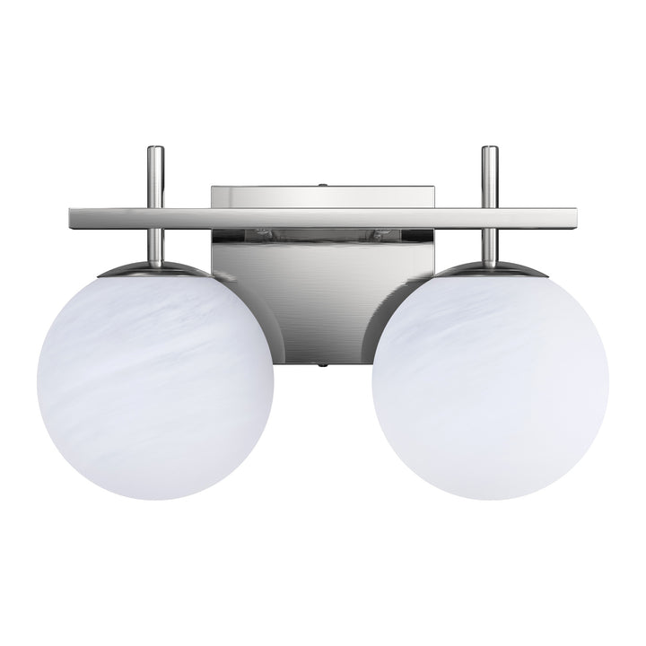 Nimbus Bathroom Vanity Light With Round Shape Cloud Glass Shade #29015