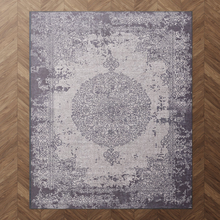 4modernhome Machine Printed Vintage Area Rug For Living Room, Hallway Runner, Entryway Rug #DP03