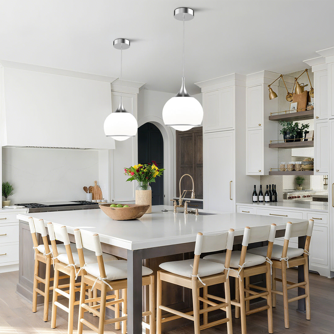 Nimbus 1-light Led Single Glass Pendant For Hallway/kitchen Island #MX21051