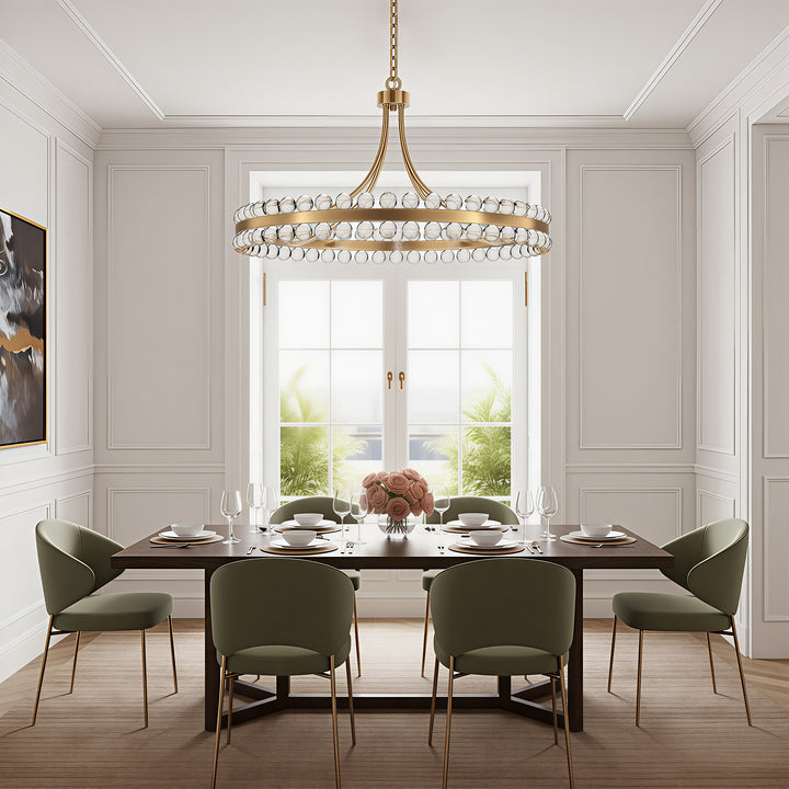 Brilliance Maxax 8 - Light Dimmable Wagon Wheel Chandelier #19217