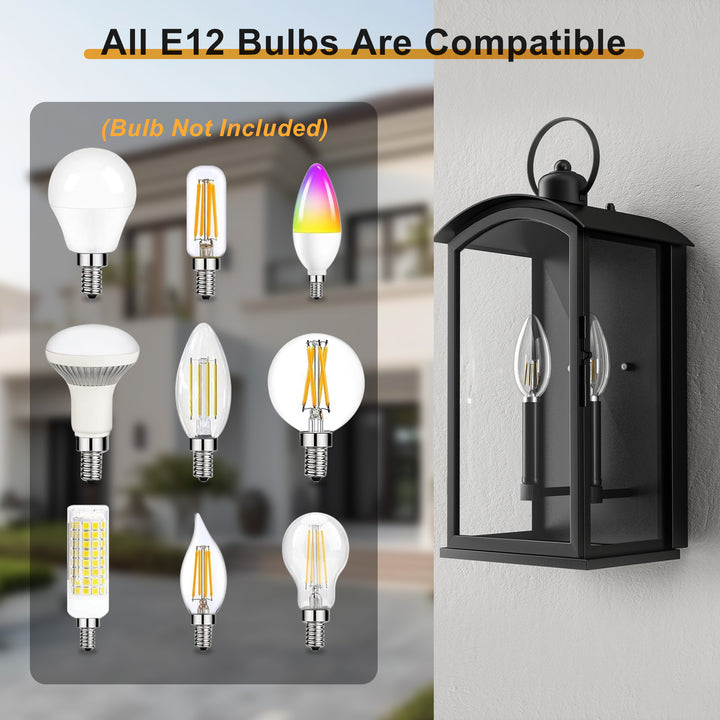 Solstice 19"H 2-Light Tempered Glass Outdoor Wall Lantern With Dusk To Dawn #7069