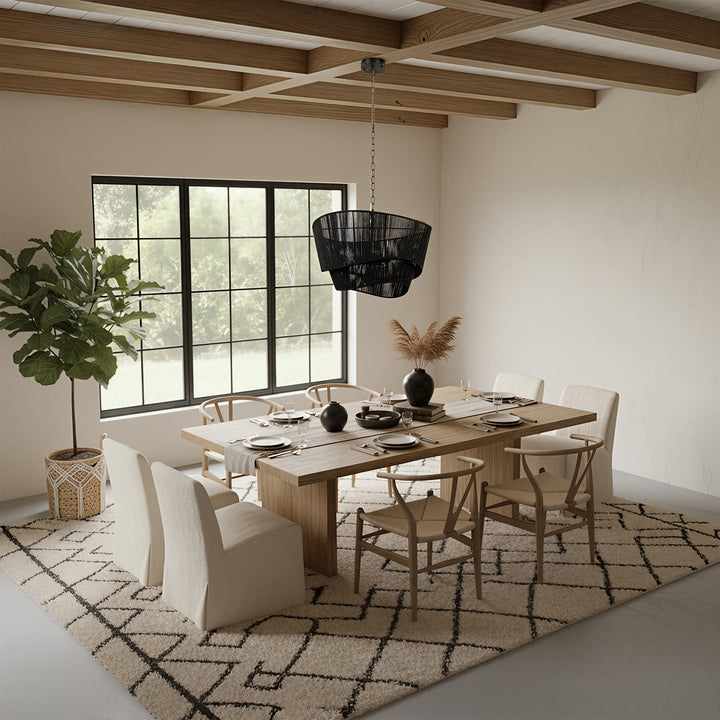 Solara 5-light Electroplated Brass Wood Ratten Paper Rope Chandelier For Living Room/bedroom #28010