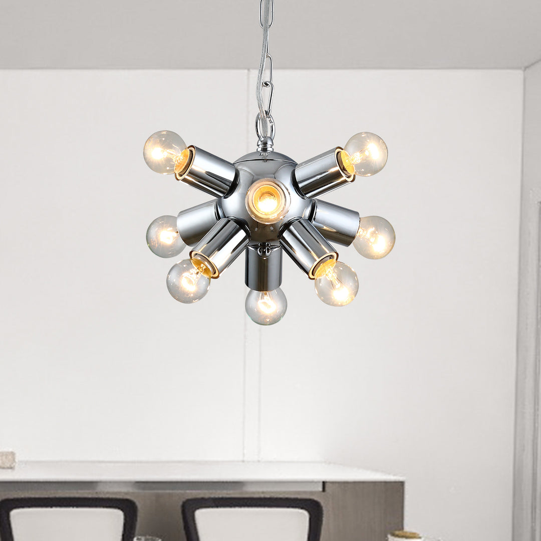 Maxax 9 - Light Sphere Sputnik Chrome Chandelier #MX19112