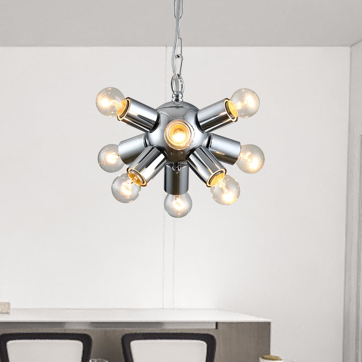 Maxax  9 - Light Sphere Sputnik Chrome Chandelier #MX19112-9CH-P