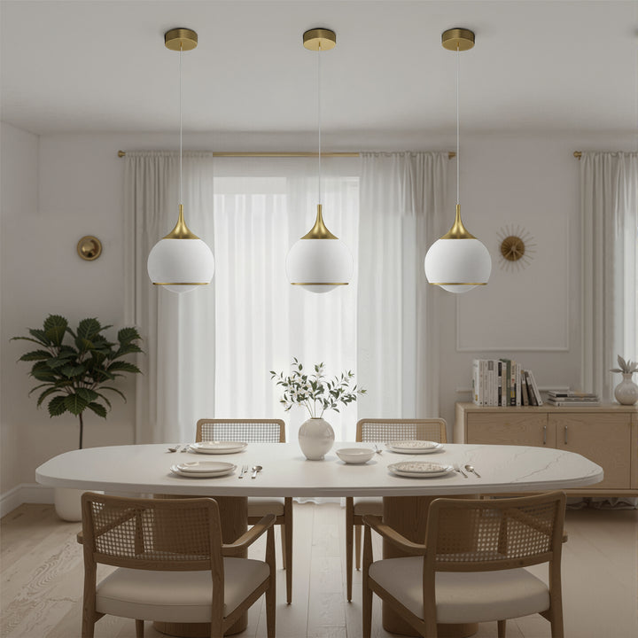 Nimbus 1-light Led Single Glass Pendant For Hallway/kitchen Island #MX21051