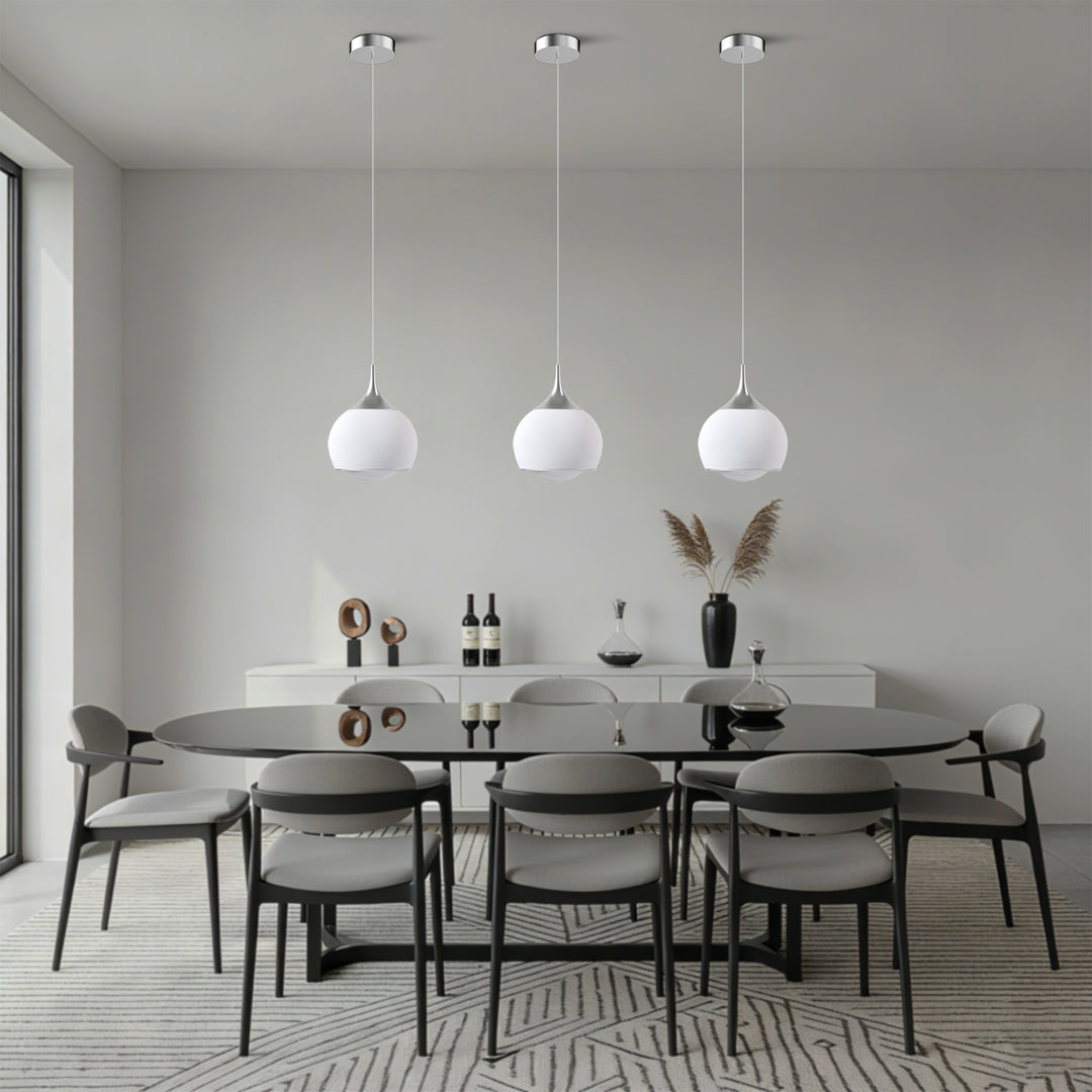 Nimbus 1-light Led Single Glass Pendant For Hallway/kitchen Island #MX21051