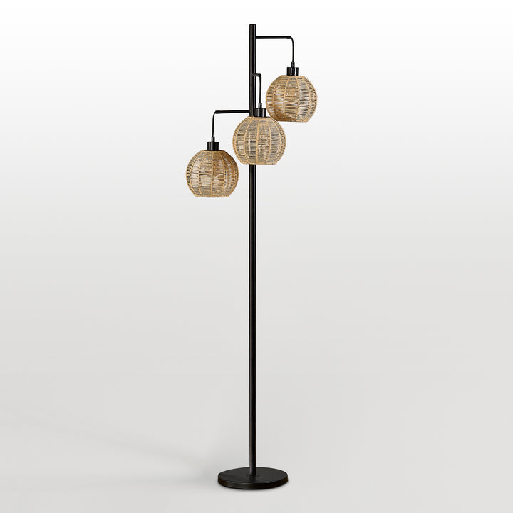 71.5'' Black Tree Floor Lamp For Living Room/bedroom #F249