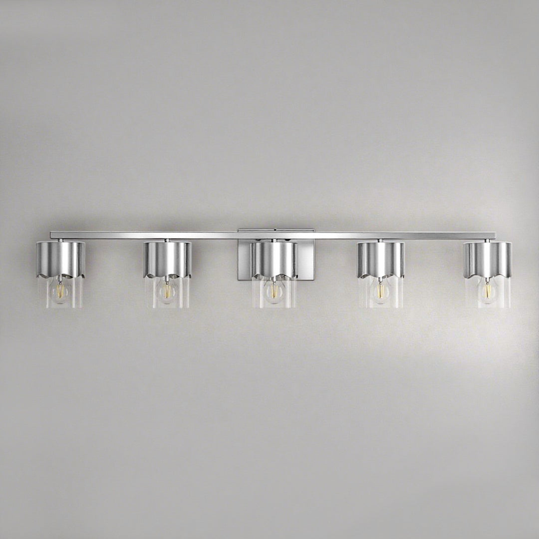 Lumin 3-light Dimmable Vanity Light With Scalloped Metal Shade