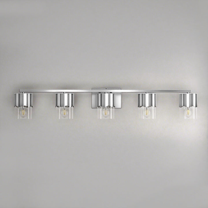 Lumin 3-light Dimmable Vanity Light With Scalloped Metal Shade