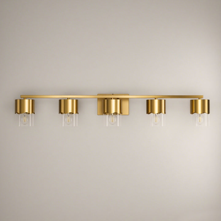Lumin 3-light Dimmable Vanity Light With Scalloped Metal Shade