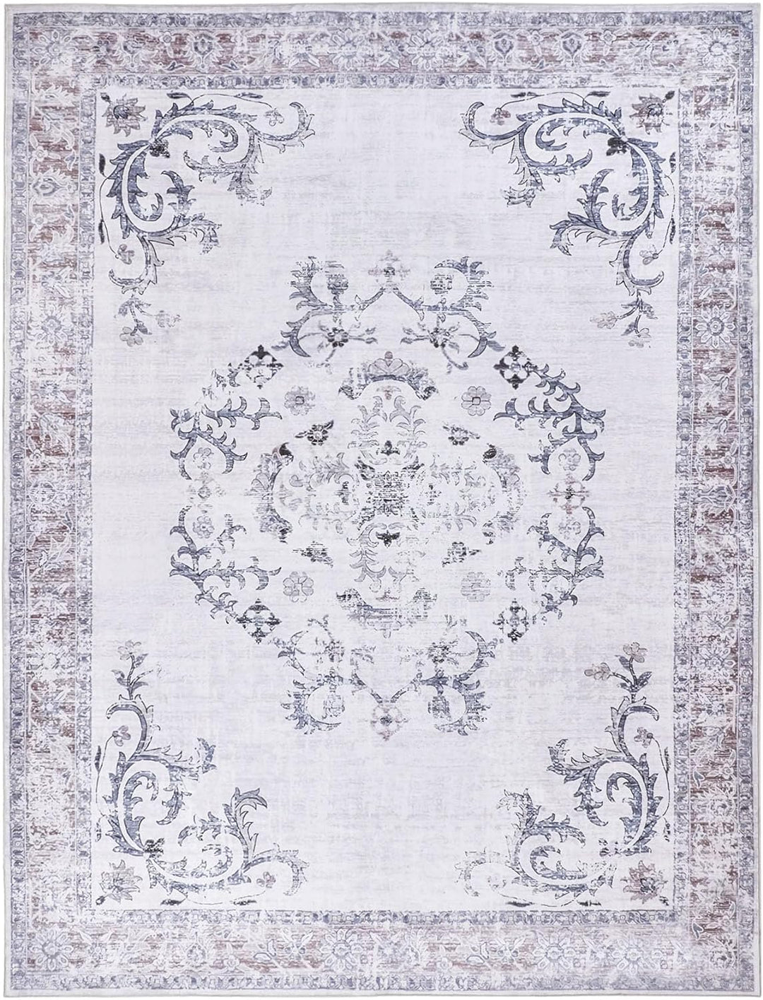 Lobello Faux Cashmere Ornate Rugs