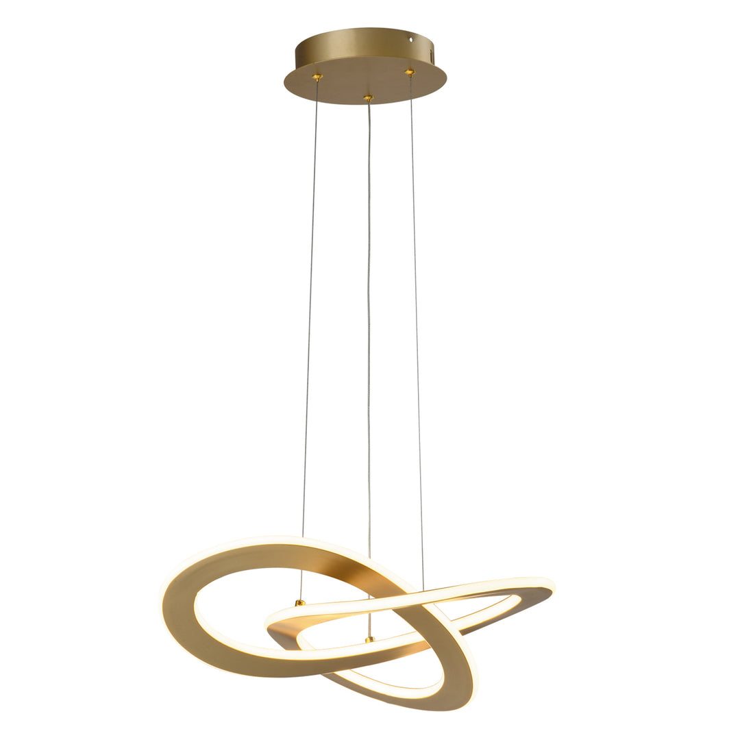 Maxax 3 - Light Unique / Statement Geometric Led Chandelier #MX21041-P3GD