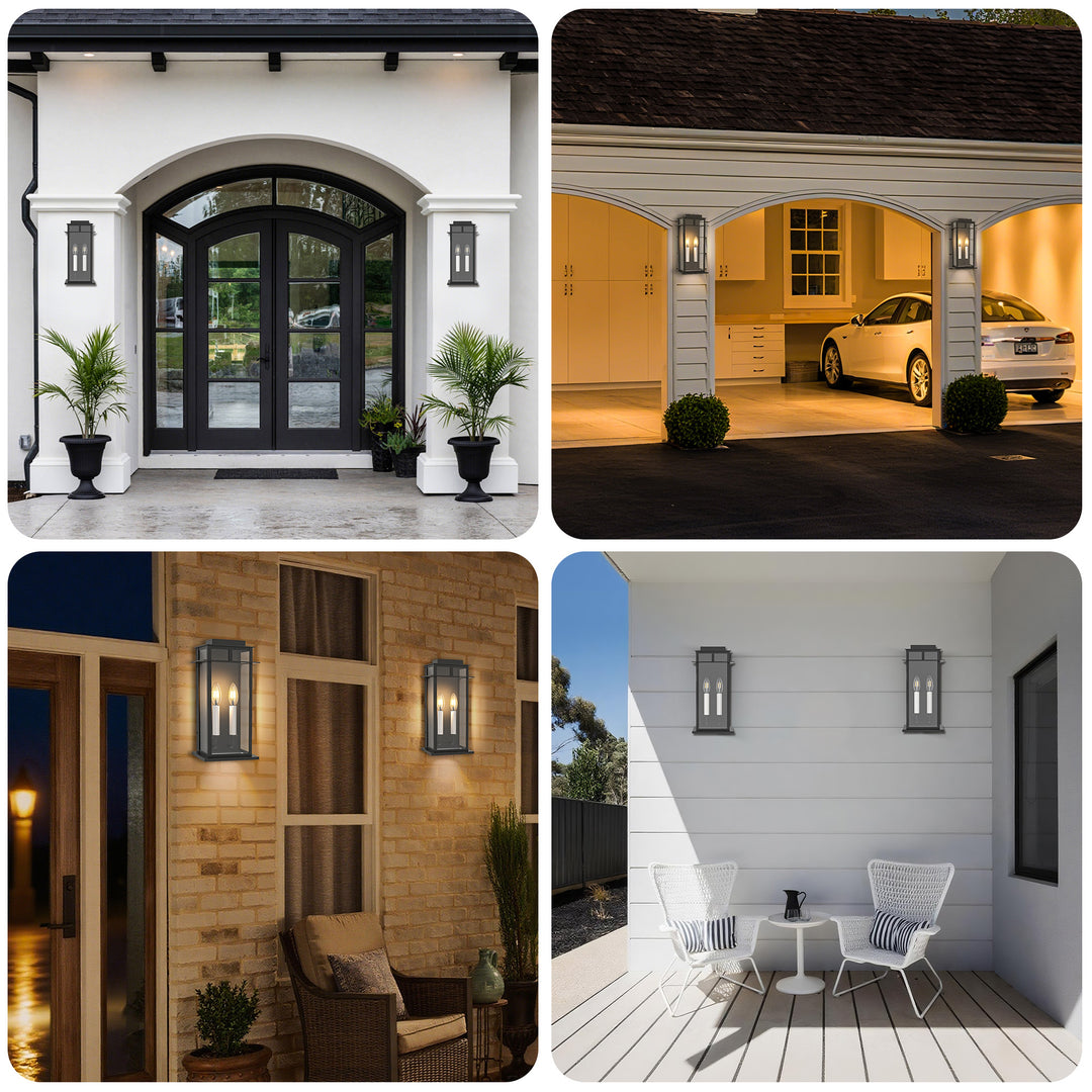 Solstice Outdoor Wall Lantern With Dusk To Dawn #7072