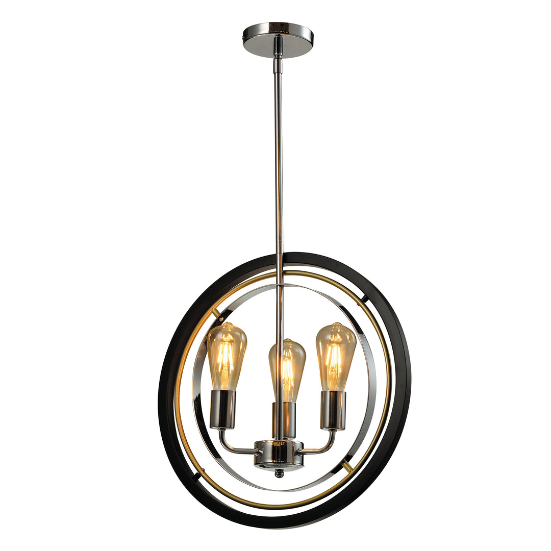 Maxax 3 - Light Lantern&Candle Style Globe&Geometric With Wrought Iron Accents #MX21032