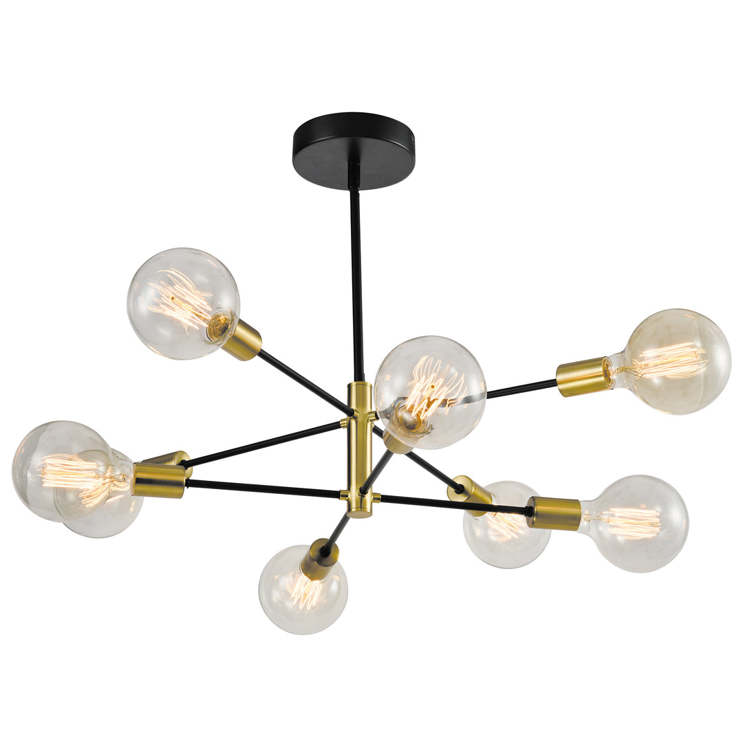 Maxax 8 - Light Unique Statement & Sputnik Modern Linear With Wrought Iron Accents #MX21037-P8