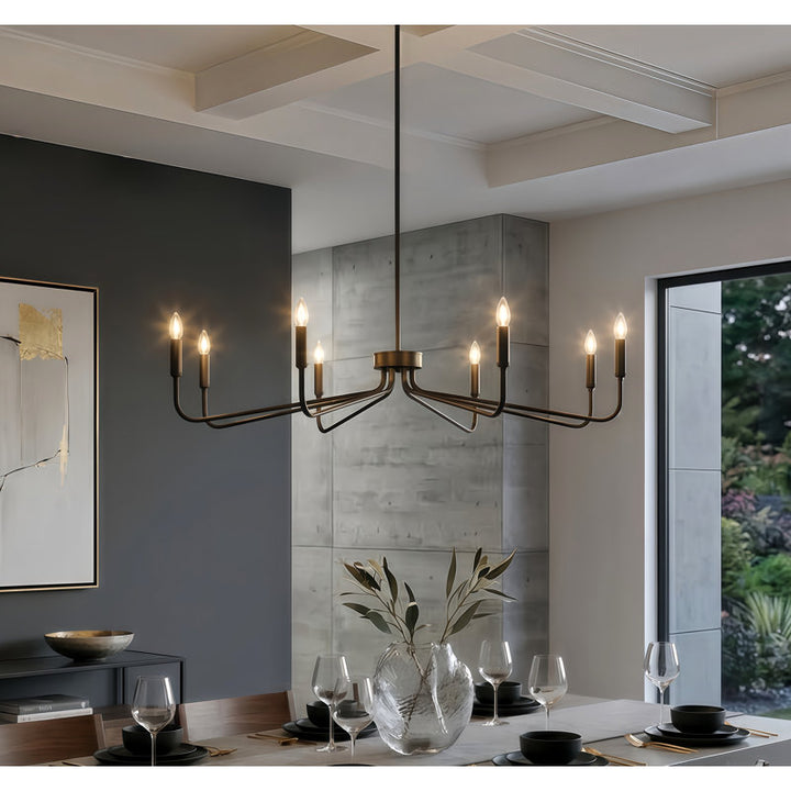 Essence 6 - Light 26"W Dimmable Classic Candle Style Chandelier #29020