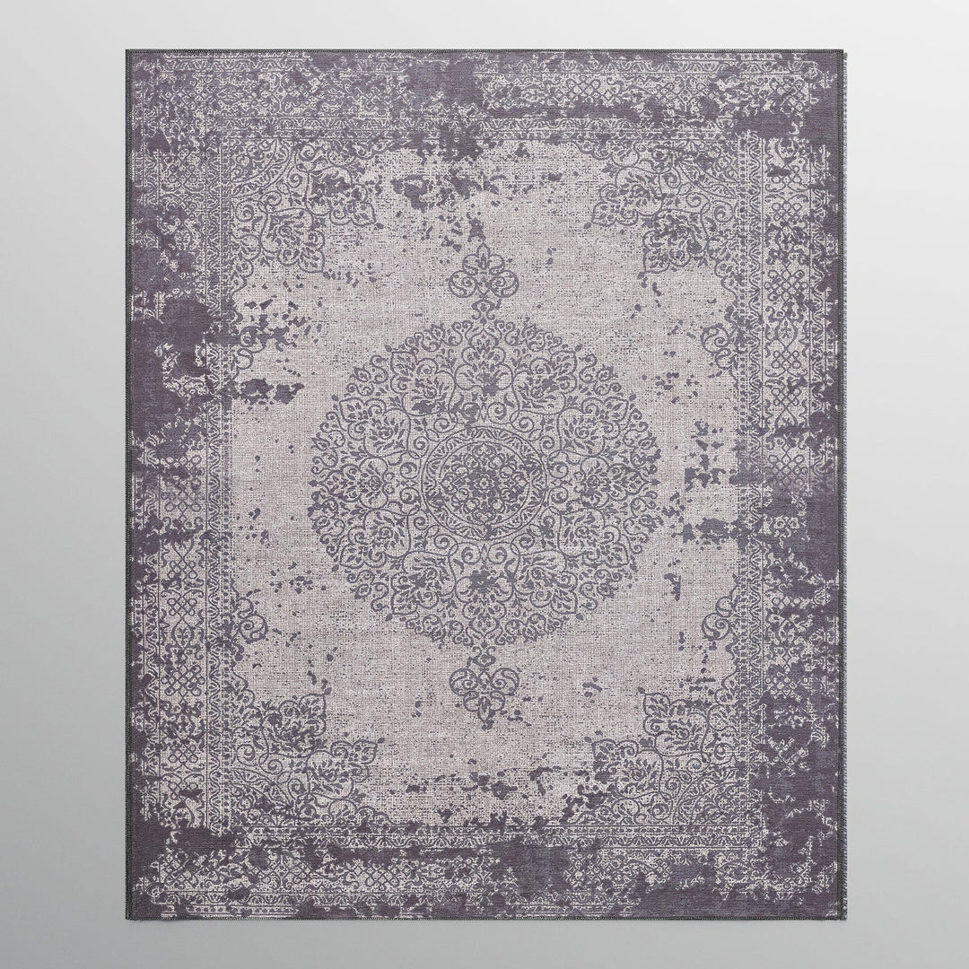 4modernhome Machine Printed Vintage Area Rug For Living Room, Hallway Runner, Entryway Rug #DP03