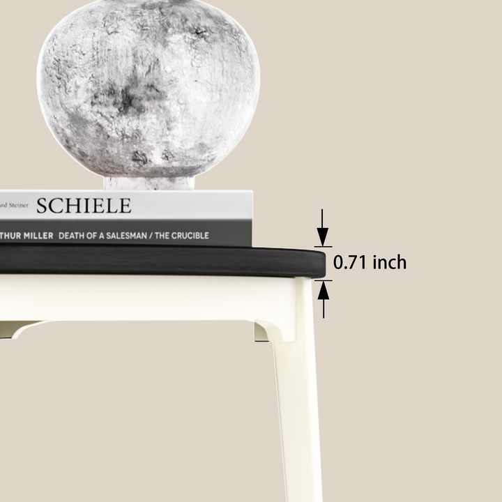 Timeless 31.5'' Round Modern Solid Wood Coffee Table With 2-Tier Shelves #51003