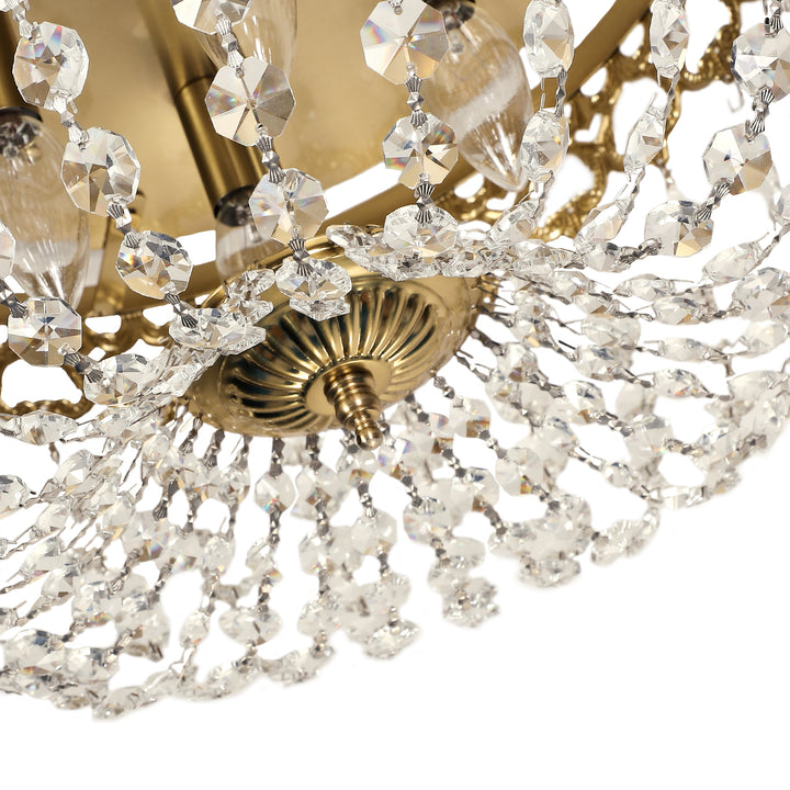 Maxax 4 - Light 15in Simple Bowl Flush Mount Ceiling Light #MX19132