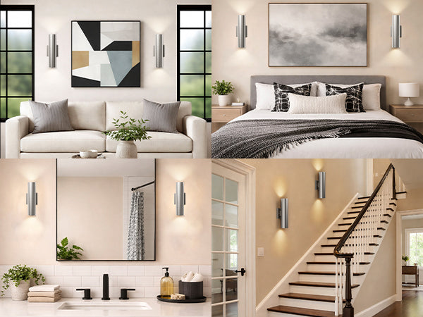 Dusk Black Dimmable Led Wall Sconces (Set of 2) #OW7121