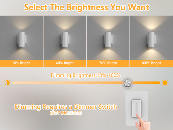 Aluminum Black Outdoor Wall Light (Set of 2) #OW7121