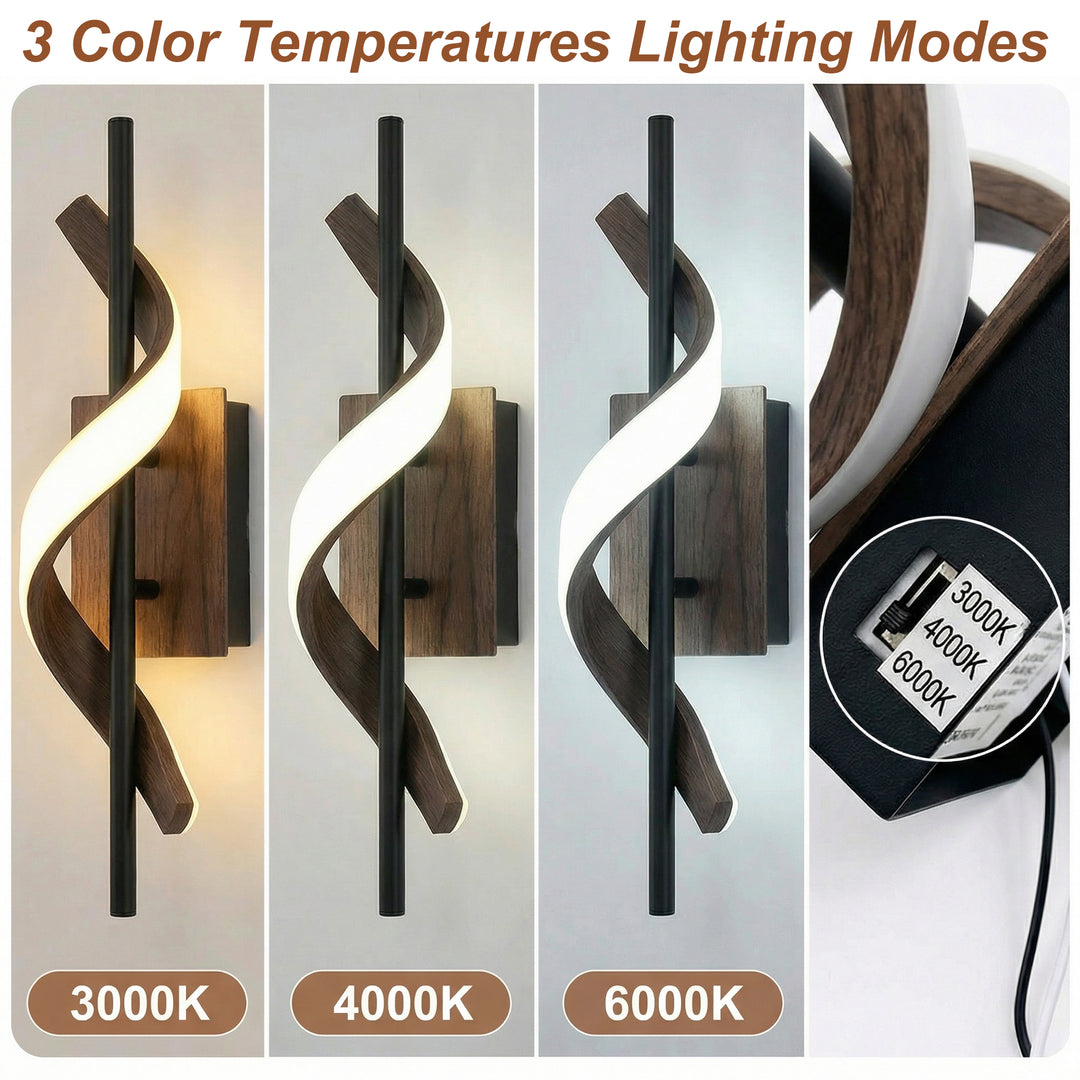 1 - Light 18"W Dimmable LED Brown Iron Vanity Light #MX21052