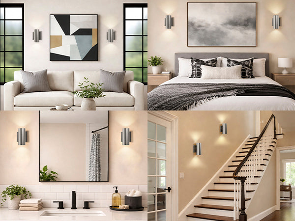 Dusk Black Dimmable Led Wall Sconces (Set of 2) #OW7121