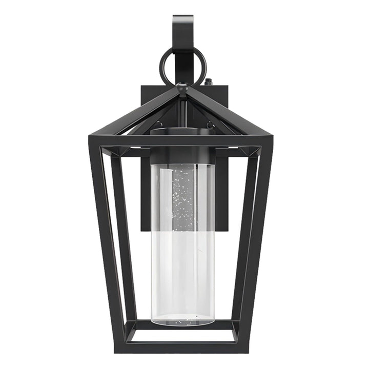 15'' Black Metal Glass Dimmable Led Outdoor Wall Sconce #7043